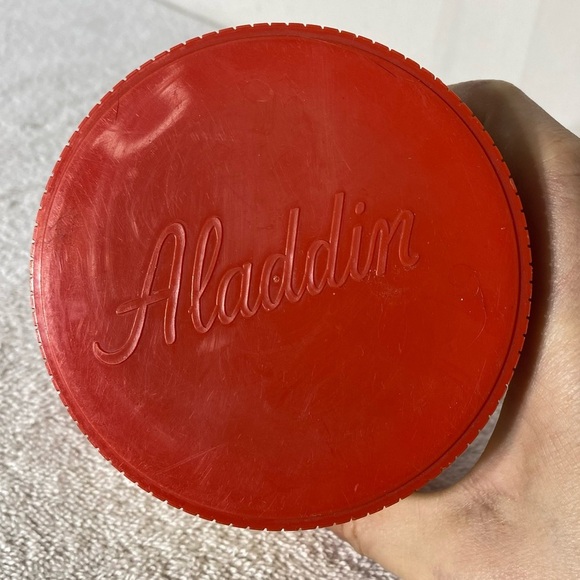 Vintage Aladdin Cream Orange Small Travel Thermos - Picture 5 of 14